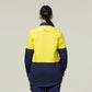 Hard Yakka Women's Long Sleeve Hi Vis 2 Tone Vented Shirt (Y08423)