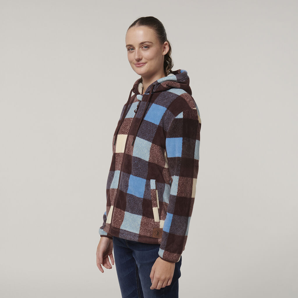 Hard Yakka Womens Check Zoodie - (Y08522)