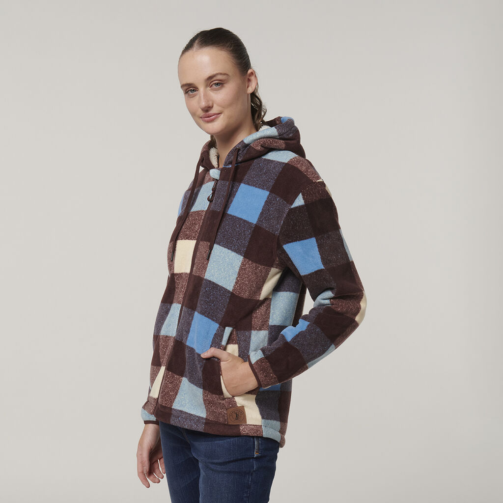 Hard Yakka Womens Check Zoodie - (Y08522)