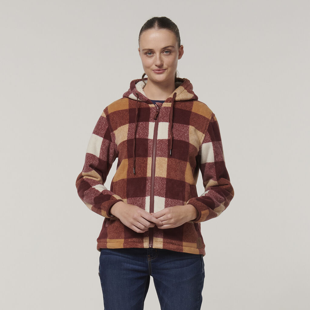 Hard Yakka Womens Check Zoodie - (Y08522)