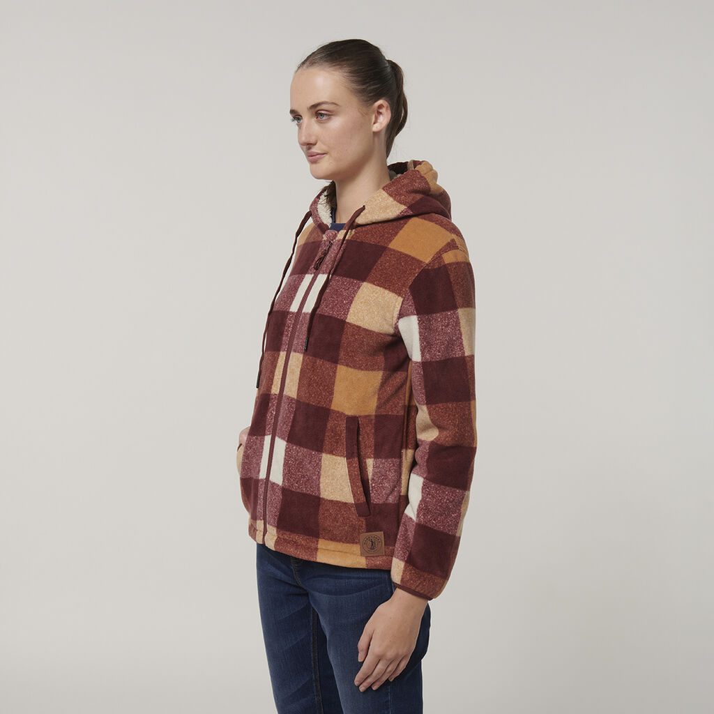 Hard Yakka Womens Check Zoodie - (Y08522)