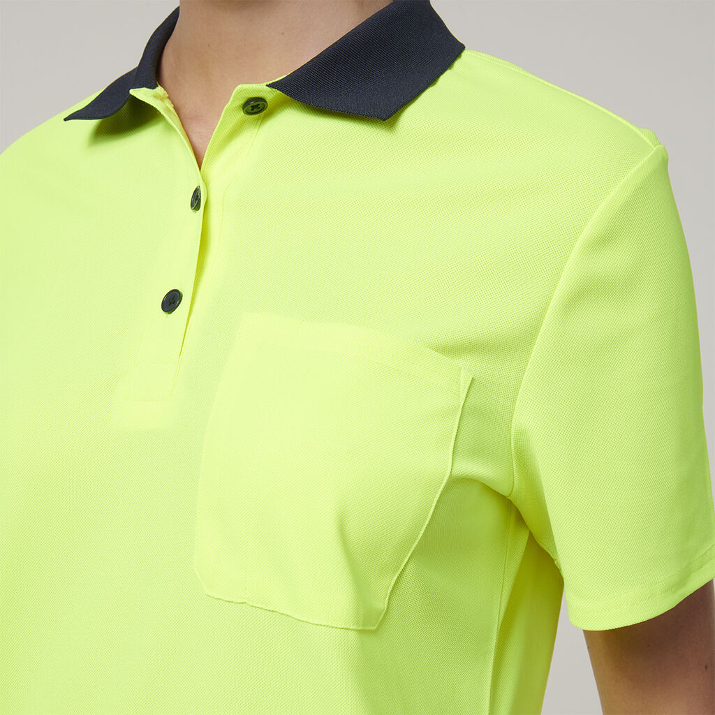 Hard Yakka Womn's Short Sleeve Hi Vis Polo (Y08601)