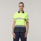 Hard Yakka Womn's Short Sleeve Hi Vis Taped Polo (Y08602)