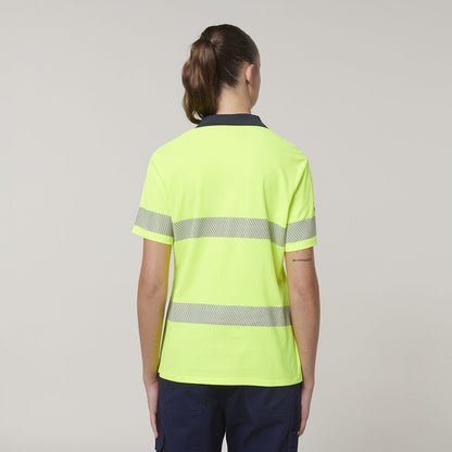 Hard Yakka Womn's Short Sleeve Hi Vis Taped Polo (Y08602)