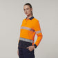 Hard Yakka Women's Long Sleeve Hi Vis Taped Polo (Y08604)