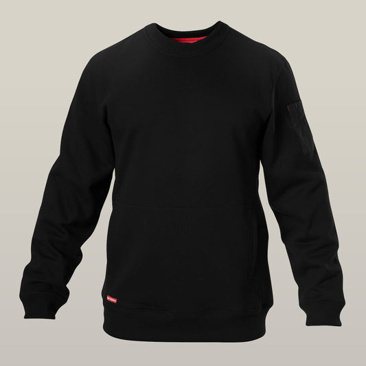 Hard Yakka Men's Brushed Fleece Crew Neck Jumper (Y19324)