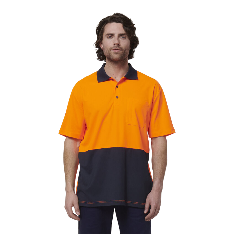 Hard Yakka Men's Short Sleeve Hi Vis Polo (Y19616)