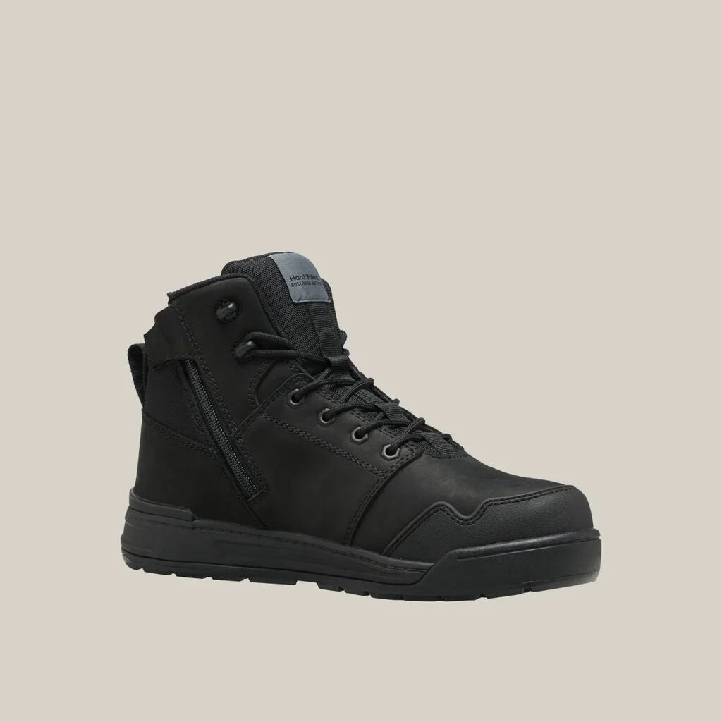 Hard Yakka Evolution Lace Up & Side Zip 5 Inch Steel Toe Safety Boot (Y60123)