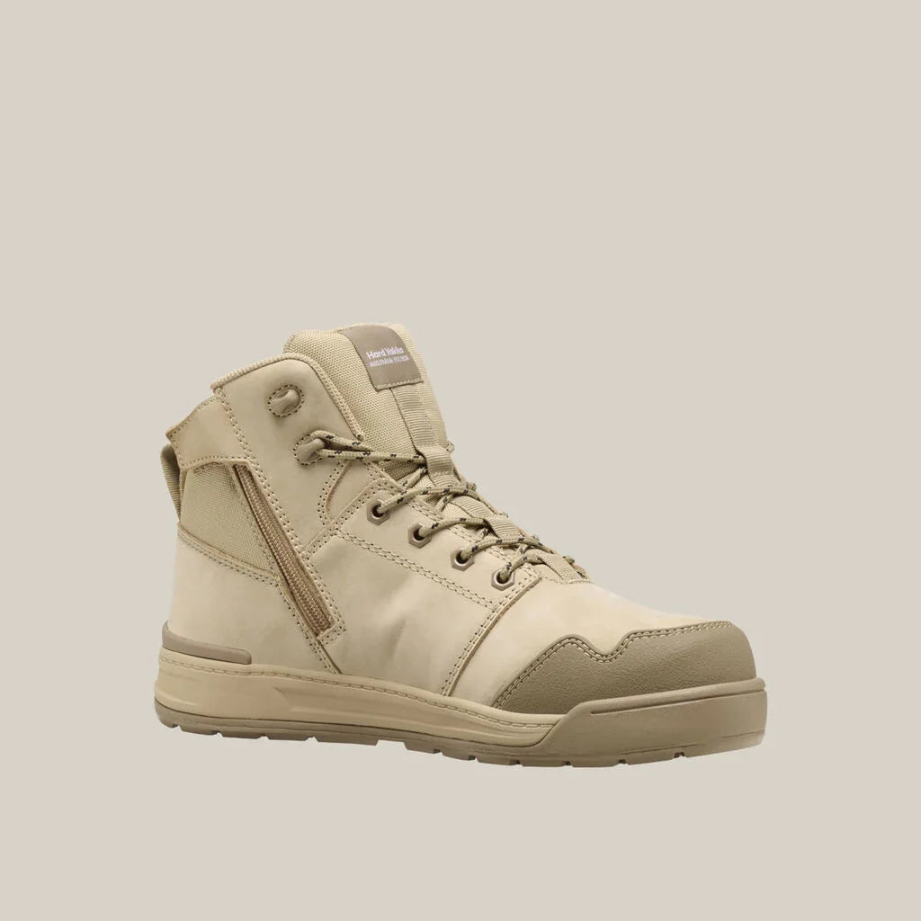 Hard Yakka Evolution Lace Up & Side Zip 5 Inch Steel Toe Safety Boot (Y60124)