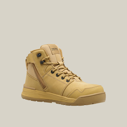 Hard Yakka Women's Evolution Lace Up & Side Zip 5 Inch Steel Toe Safety Boot (Y60147)