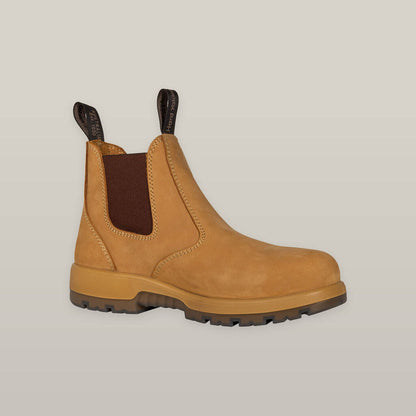 Hard Yakka Outblack Pull On Stell Toe PR Safety Boot - Wheat (Y60174)