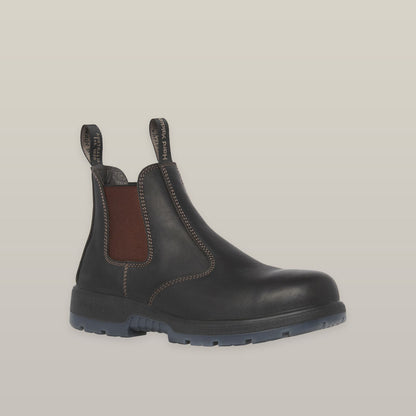 Hard Yakka Outblack Pull On Steel Toe PR Safety Boot - Brown (Y60177)