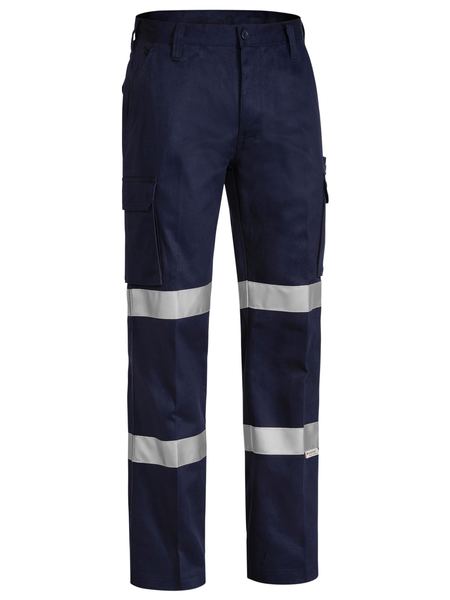 Bisley Taped Biomotion Drill Cargo Work Pants-(BPC6003T)