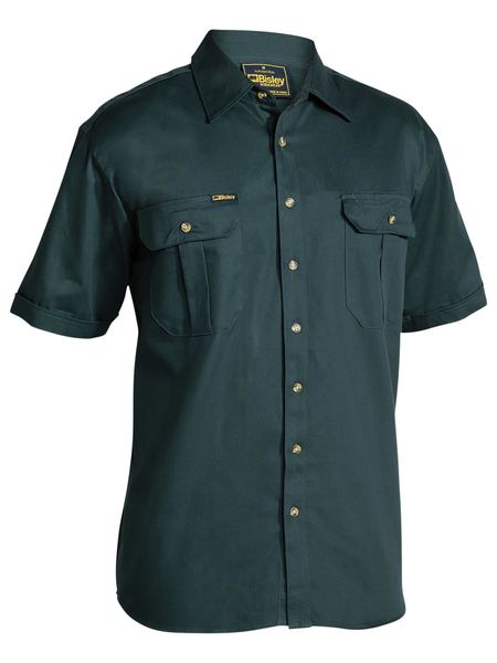 Bisley Original Cotton Drill Shirt  Short Sleeve (BS1433)