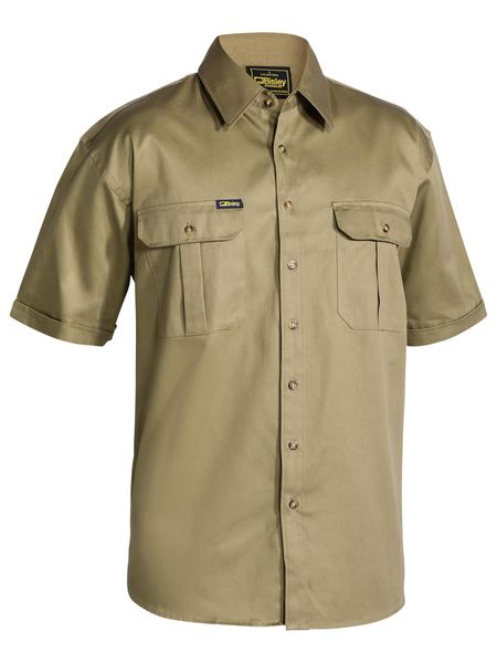 Bisley Original Cotton Drill Shirt  Short Sleeve (BS1433)