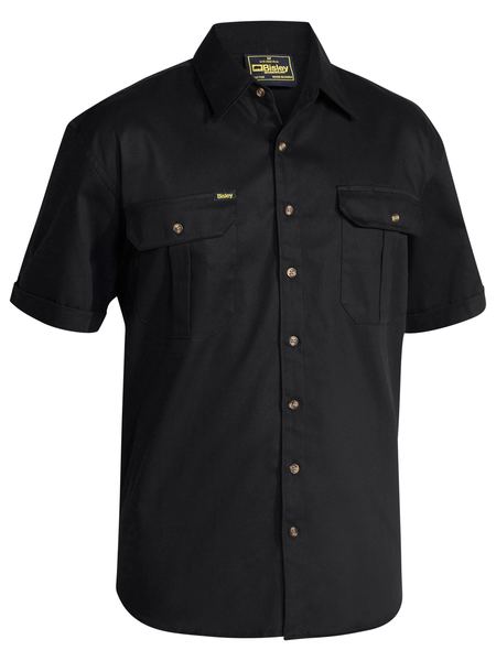 Bisley Original Cotton Drill Shirt  Short Sleeve (BS1433)