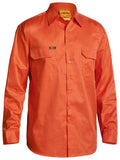 Bisley Hi Vis Cool Lightweight Drill Shirt - Long Sleeve-(BS6894)