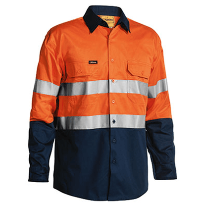 Bisley Taped Hi Vis Cool Lightweight Shirt  Long Sleeve (BS6896)