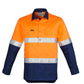 Syzmik Mens Hi Vis Taped Closed Front Shirt (ZW550)