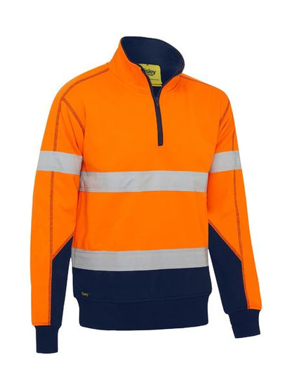 Bisley Taped Hi Vis Fleece Pullover With Sherpa Lining (BK6987T)