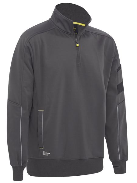 Bisley Work Fleece 1/4 Zip Pullover With Sherpa Lining (BK6924)