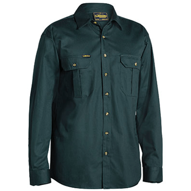 Bisley Original Cotton Drill Shirt  Long Sleeve (BS6433)