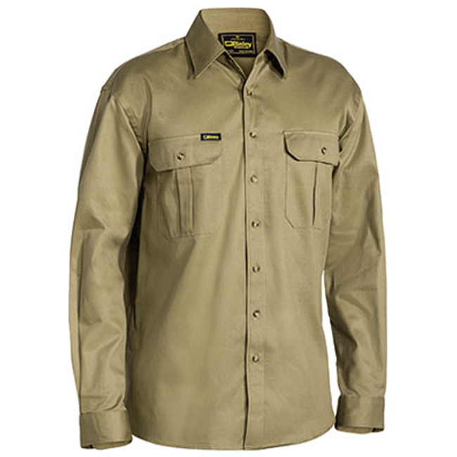 Bisley Original Cotton Drill Shirt  Long Sleeve (BS6433)