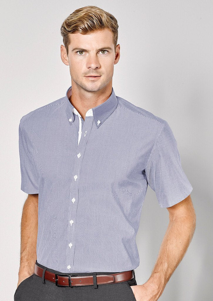 Biz Corporates Fifth Avenue Mens Short Sleeve Shirt (40122)