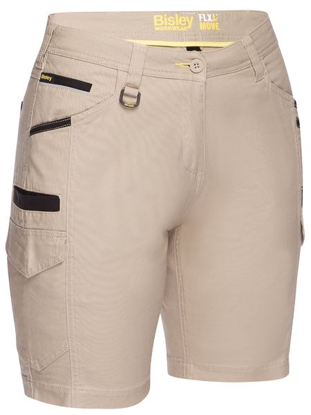 Bisley Women's Flx & Move Cargo Short-(BSHL1044)