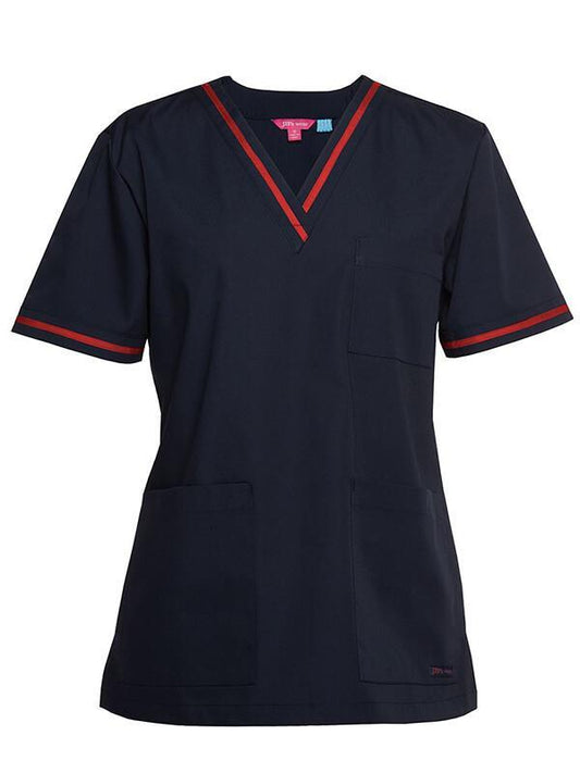 JB's Ladies Contrast Scrubs Top (4SCT1)