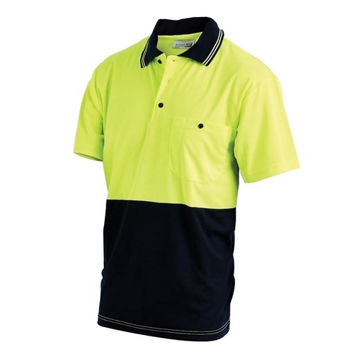 Workit Short Sleeve Poly Cotton Polo Shirt - Two Tone (5005)