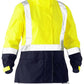Bisley Women's Taped Hi Vis Recycled Rain Shell Jacket (BJL6766T)