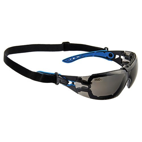 Pro Choice Proteus 5 Safety Glasses Smoke Lens Spec And Gasket Combo Each of 12 (6602)