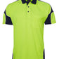 JBs Wear Hi Vis S/S Arm Panel Polo Adults (6AP4S)