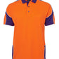 JBs Wear Hi Vis S/S Arm Panel Polo Adults (6AP4S)
