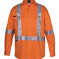 JB's Hi Vis (D+N) L/S 150G Cross Back Tape Shirt (6DCBL)