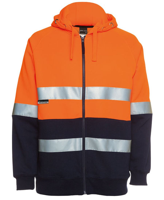 JB's Hi Vis (D+N) Full Zip Fleecy Hoodie (6DNH)