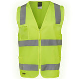 JB'S HI VIS (D+N) Zip Safety Vest (6DNSZ)