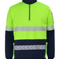 JB's Hi Vis 330G 1/2 Zip Segmented Tape Fleece (6DPS)