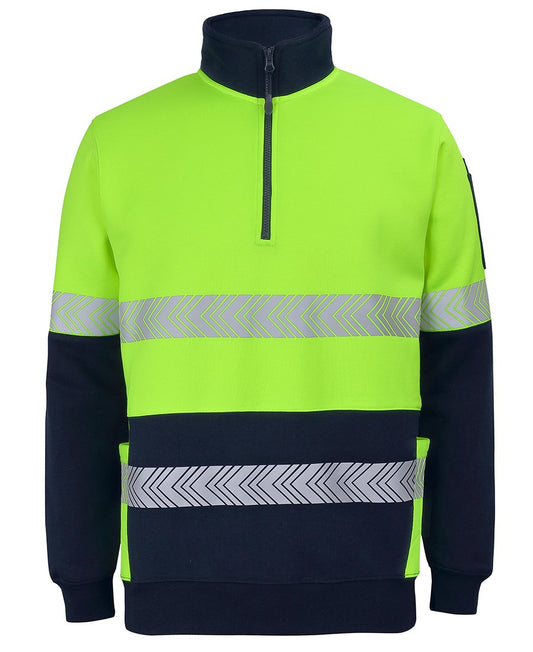 JB's Hi Vis 330G 1/2 Zip Segmented Tape Fleece (6DPS)