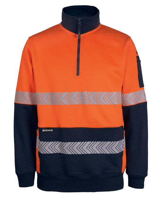 JB's Hi Vis 330G 1/2 Zip Segmented Tape Fleece (6DPS)