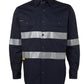 JB's 6HDNL Hi Vis (D+N) Long Sleeve 190g Shirt With Tape - Adults (6HDNL)