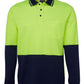 Jb's Hi Vis Long Sleeve Cotton Back Polo - Adults (6HPL)