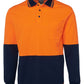 Jb's Hi Vis Long Sleeve Cotton Back Polo - Adults (6HPL)
