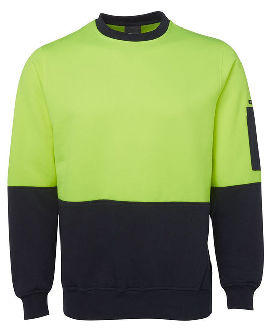 JB's Hi Vis Fleecy Crew - Adults (6HVCN)