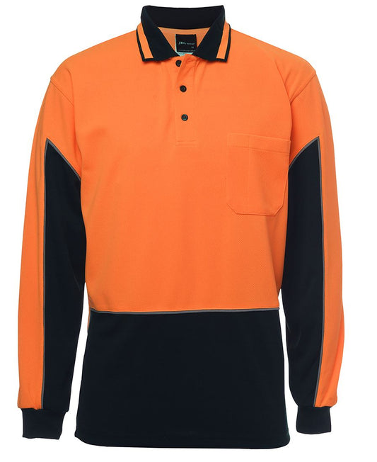 JBs Wear Hi Vis L/S Gap Polo (6HVGL)