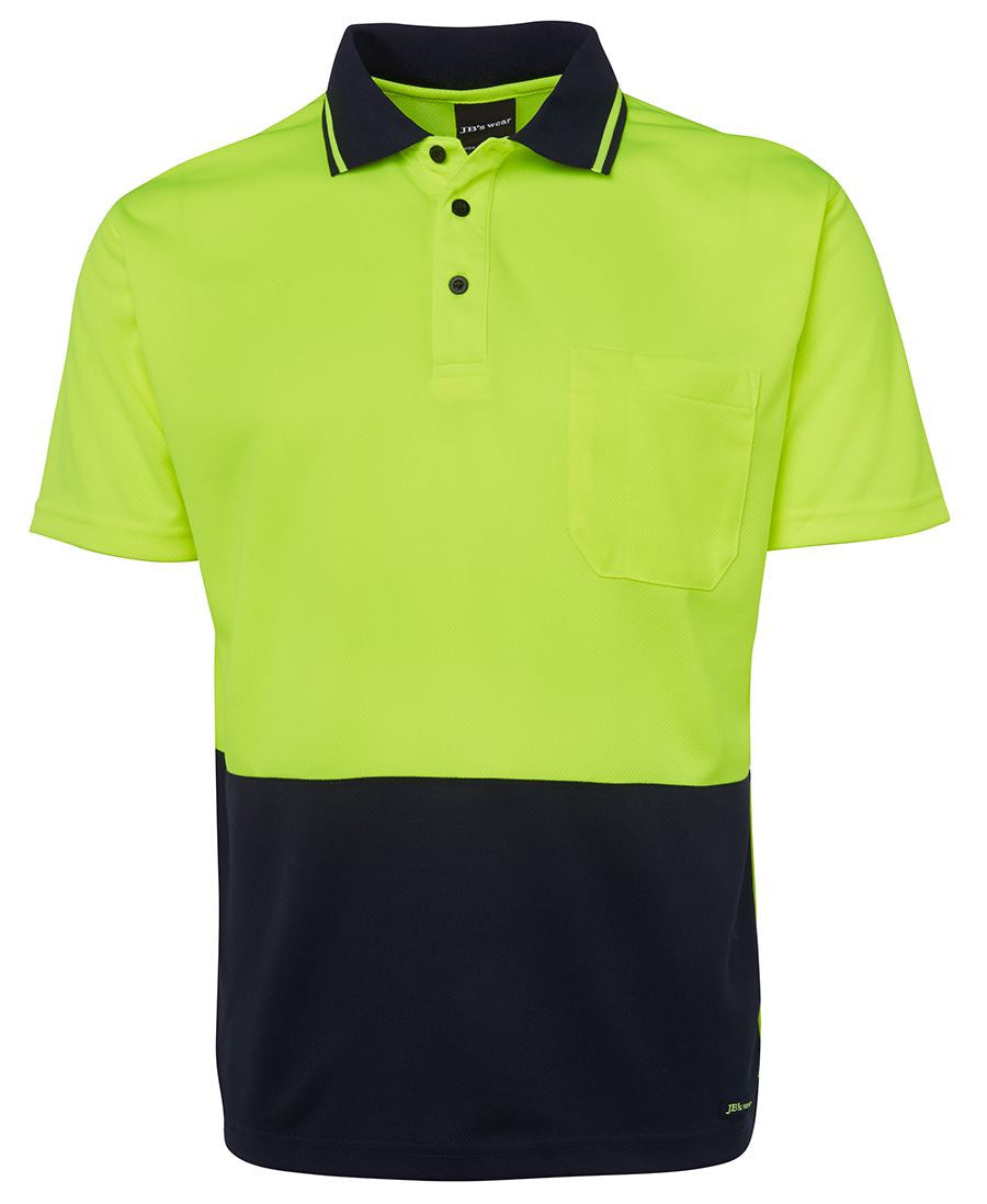 JB's Kids Hi Vis  Non Cuff Traditional Polo (6HVNC)
