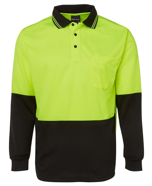 JBs WearHi Vis Long Sleeve Trad Polo (6HVPL)