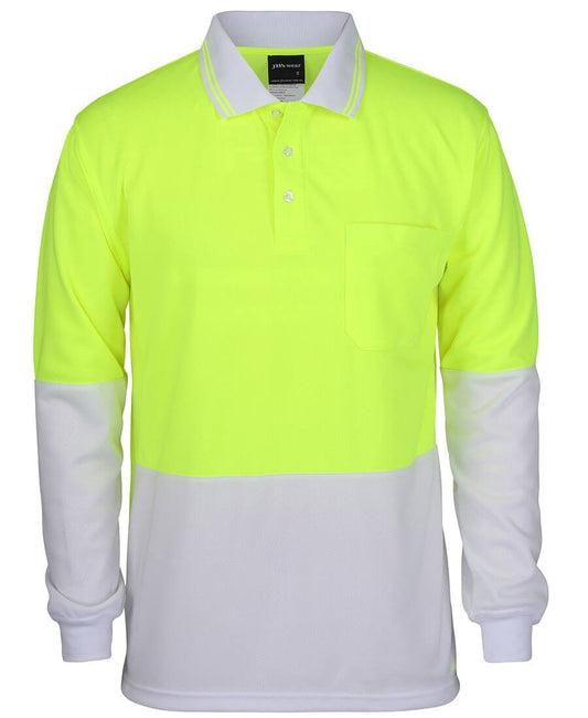 JBs WearHi Vis Long Sleeve Trad Polo (6HVPL)