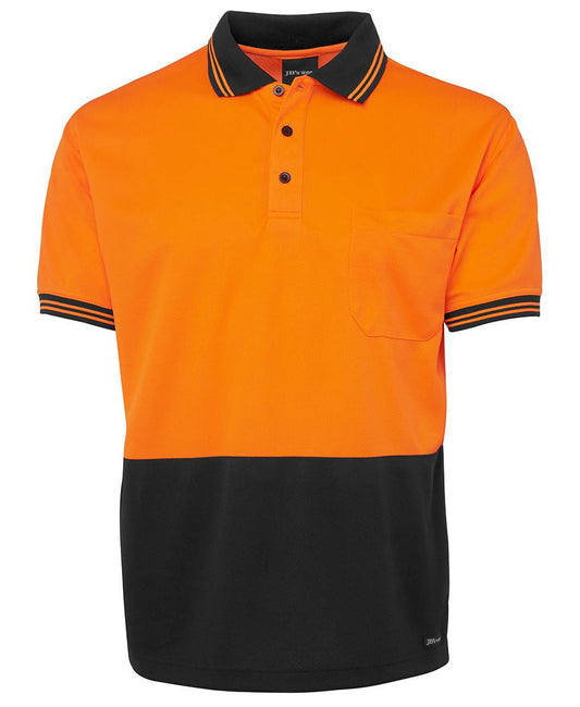 JBs Wear Hi Vis Short Sleeve Traditional Polo Adults (6HVPS)